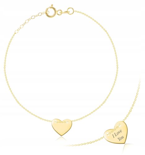  GOLD LEG BRACELET HEART CELEBRITY 333
