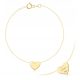  GOLD LEG BRACELET HEART CELEBRITY 333