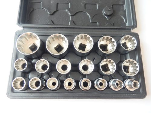  SilverTools SK-019-02 hexagon spline sockets