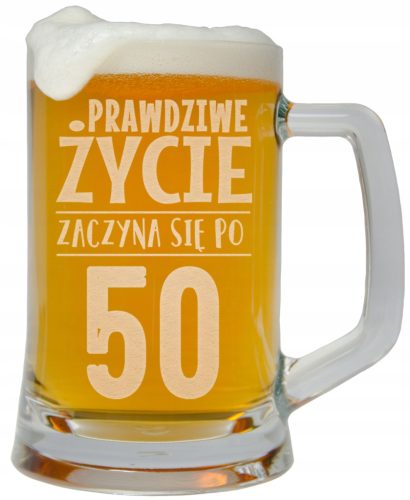  ENGRAVED BEER MUG FOR BIRTHDAYS 30, 40, 50 YEARS BIRTHDAY GIFT