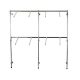 Shop shelf, oval tube, 1.8 m, coat hanger, stand, C1