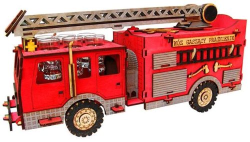  FIRE TRUCK for ALCOHOL Bottle Glasses Fire brigade