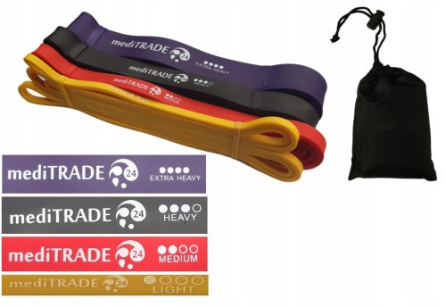  Exercise band mediTRADE24 3-39 kg 4 pcs.