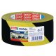  tesa Premium warning tape, yellow and black, 66 m