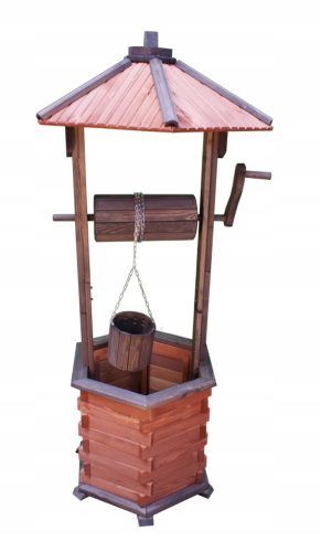  Wooden garden fountain, 135 cm