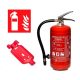 Gaz-tech GP-4x ABC powder fire extinguisher 4 kg