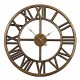 Clock for home Villado wall clock, brown tones, gold, 45 cm