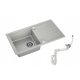 Granitan BEST single-bowl sink, white granite