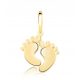  GOLDEN FEET PENDANT FEET FOR MOTHER ENGRAVING 333