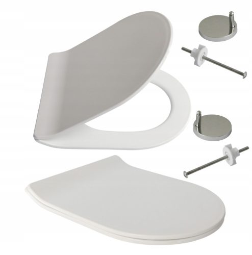  Estiva Slim toilet seat, white polypropylene