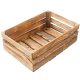  Apple fruit wooden cage box, fired with M3O