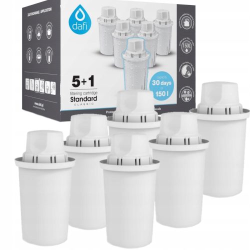 Filter insert for the Dafi Classic Standard jug, 6 pcs.