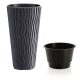  Prosperplast flowerpot 30 cm x 30 x 53 cm diameter 30 cm plastic black