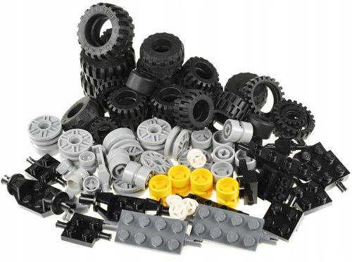  LEGO wheels Tires Axles 74 pieces NEW LOOSE wheels City wheels