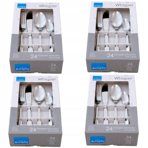 Cutlery sets Amefa Whisper cutlery set, stainless steel, nickel-free, 96 pcs.