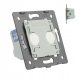 Staircase cross switch touch, flush-mounted Livolo gray tones WW-C702S