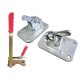 Set of 50 pieces + wrench. GALVANIZED formwork clamps