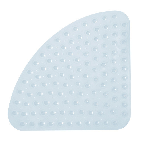 Non-slip semicircular mat for shower cabins