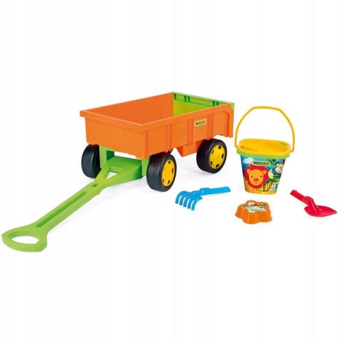 Wader Set A toy set with sand trailer