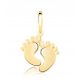  GOLDEN FEET PENDANT FEET FOR MOTHER ENGRAVING 585
