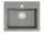 DARFOR single bowl granite sink in shades of grey