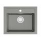 DARFOR single bowl granite sink in shades of grey