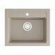 DARFOR single bowl granite sink in beige tones