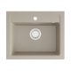 DARFOR single bowl granite sink in beige tones