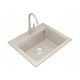 DARFOR DG016 Single Bowl Sink, Beige Granite