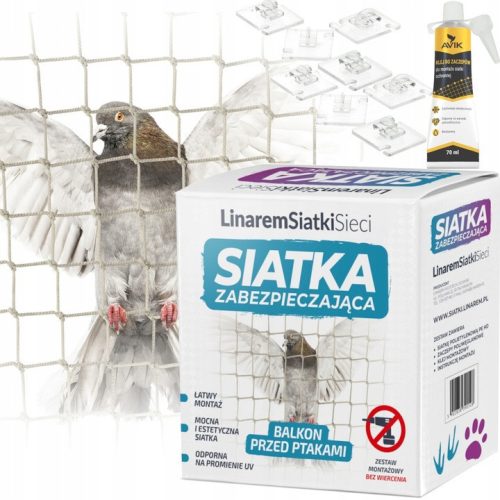 Animal repellent Safety net Linarem SiatkiSieci 4 mx 3 m beige