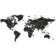  Sheridan World Map Wall Sticker 100 x 200 cm black