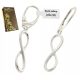  925 SILVER EARRINGS HANGING INFINITY SILVER 925 + GIFT BOX