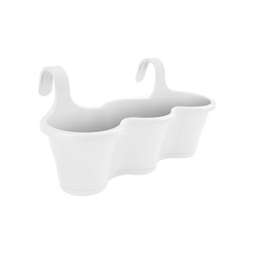  Elho flowerpot 53 cm x 27 x 26 cm, white plastic