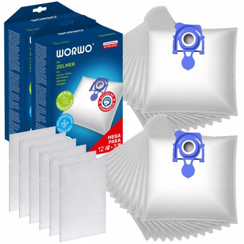  Synthetic vacuum cleaner bags WES1001-BL 24 pcs.