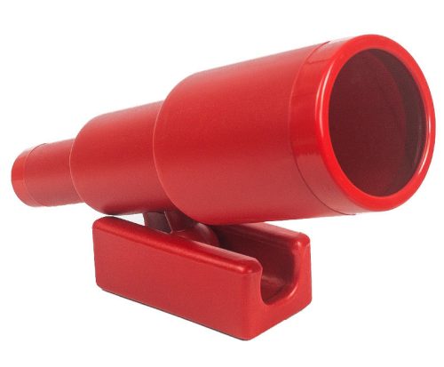 LUX telescope for children on the JF playground, red