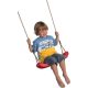 plastic swing with length-adjustable ropes