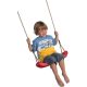 plastic swing with length-adjustable ropes