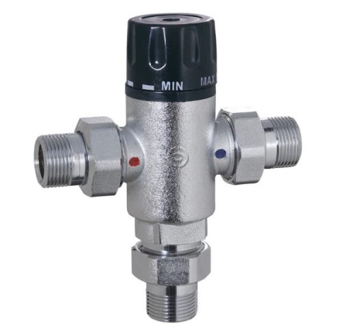 THERMOSTATIC MIXER, 1" valve + screw connections