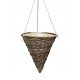  Dixiestore flowerpot, 30 cm x 30 x 33 cm, diameter 30 cm, wickerwork in brown and beige tones