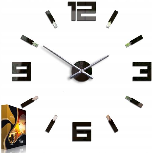  ModernClock wall clock black 75cm