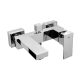 Bath and shower faucet, wall-mounted, Bisk, chrome