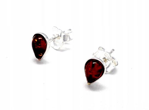  Women's earrings Jewelry Front 7359 with amber brown