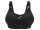  All-shaping bra black Smooth cotton bra without underwire for sleeping, size 80H