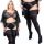  Self-supporting stockings MICROFIBRA 70 den floral lace PLUS SIZE Fenome