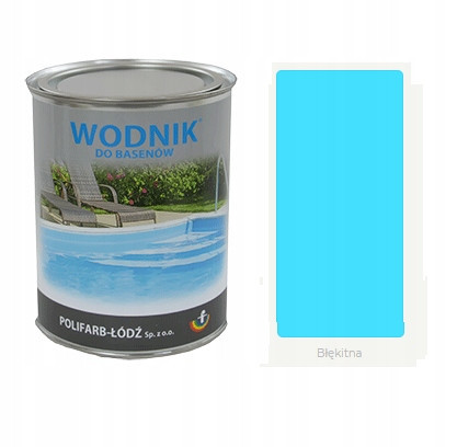 AQUARIUM Chlorinated rubber paint for swimming pools 5L BLUE Polifarb Łódź