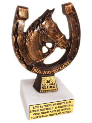  HORSESHOE STATUETTE 40TH WEDDING ANNIVERSARY gift!!!!!