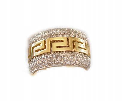  Ring with zircons Jubiler-Olsztyn gold