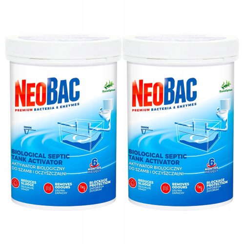 Preparations and means for septic tanks NeoBac powder for septic tanks 0.6 l 0.6 kg