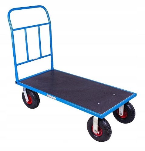 Storage platform trolley 120x80, INFLATED WHEELS