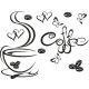  Kitchen Wall Sticker Coffee 100x50 cm